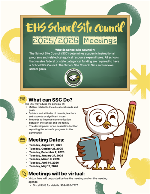 school site council meeting schedule